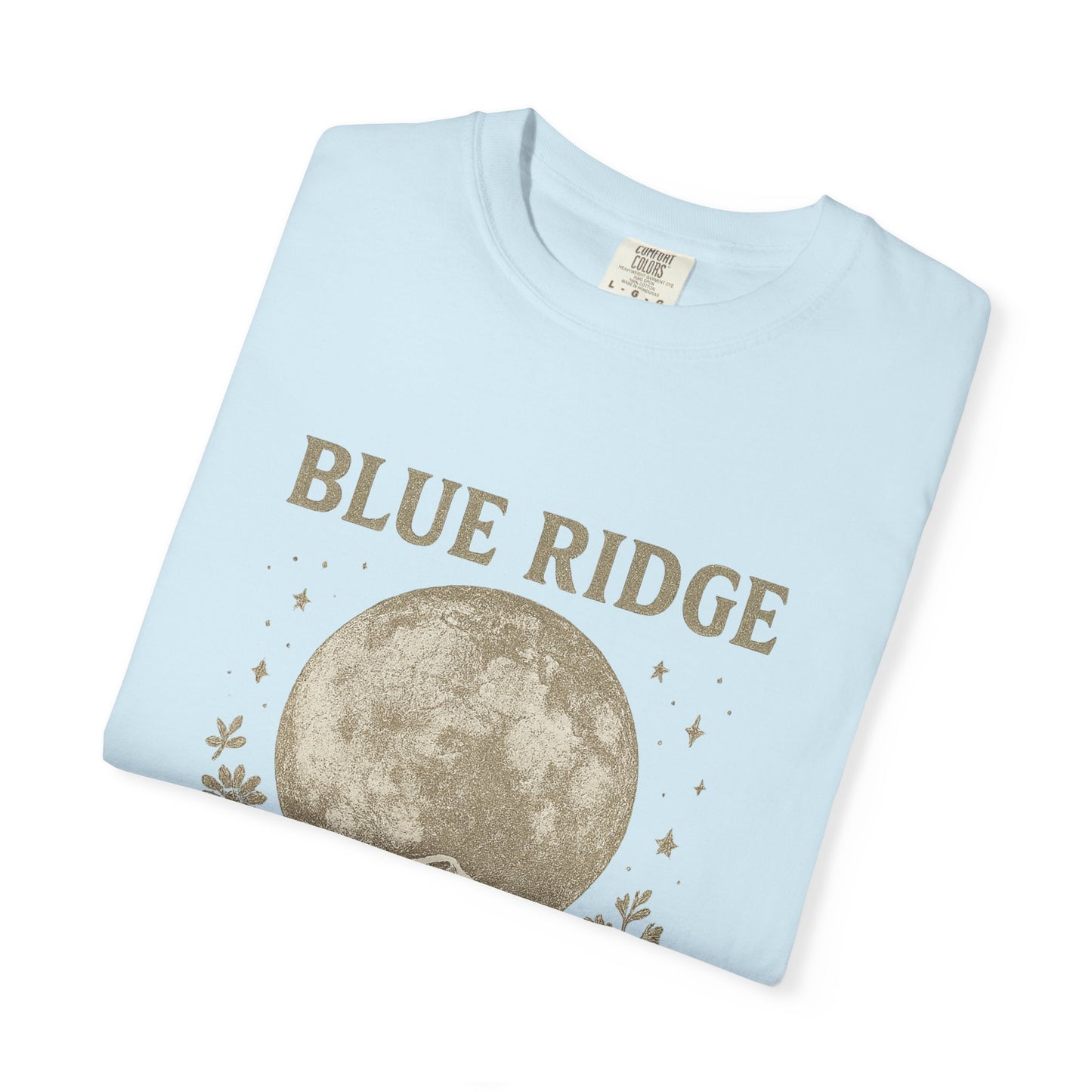 Blue Ridge Moon Celestial T-shirt, Mountain Sky Graphic Tee, Nature Lover Gift, Boho Shirt, Astronomy Top, Men Women Unisex Fashion