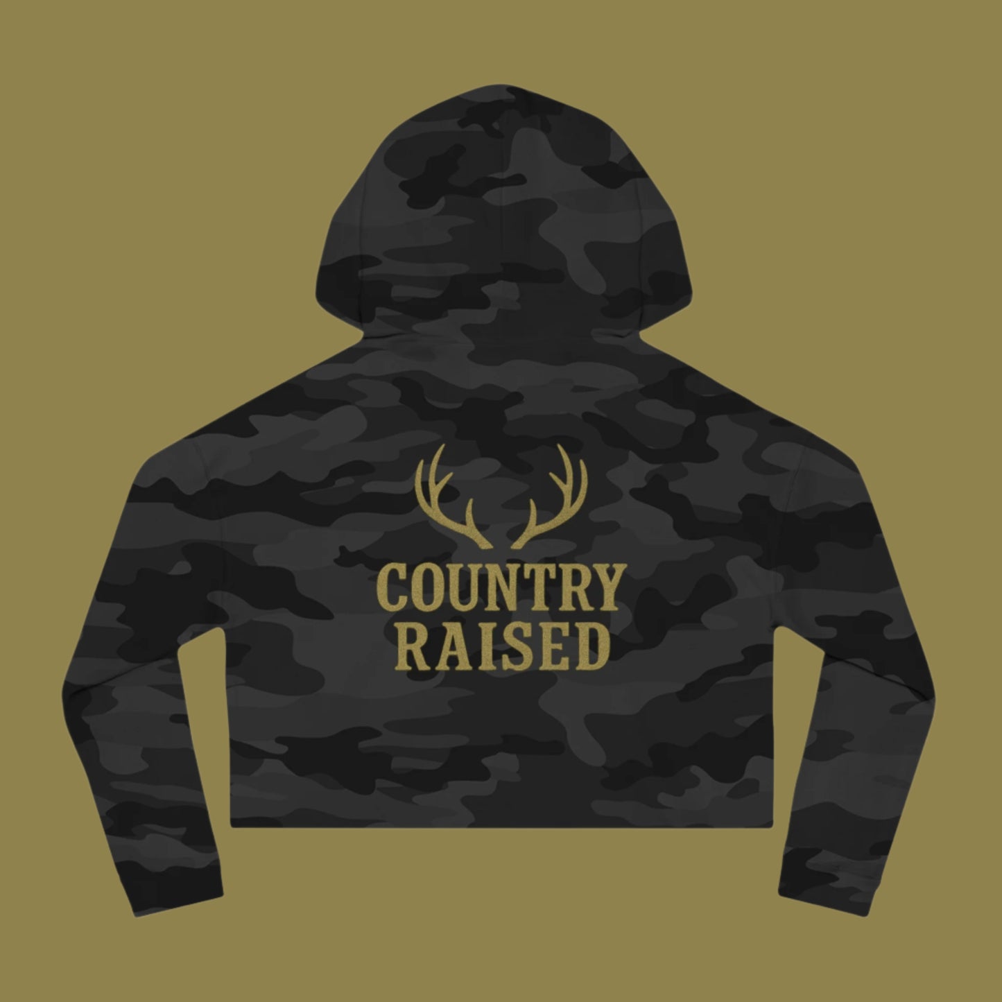 Camo Cropped Sweatshirt - Stylish Outdoor Apparel, Perfect for Casual Wear, Country Living, Gift for Her, Fall Fashion