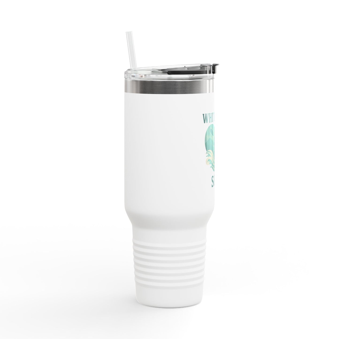 Insulated Travel Mug with Motivational Kayaking Design | Sporty Travel Coffee Cup, Adventure Mug, Outdoor Gift, Hydration Tumbler