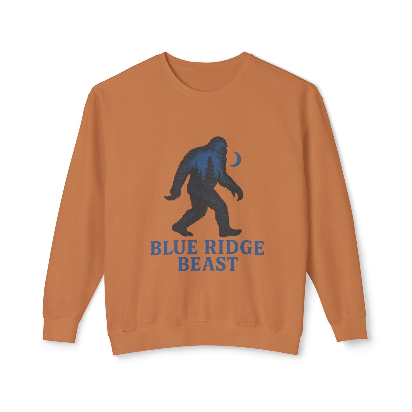 Blue Ridge Big foot Sweatshirt, Cozy Crewneck for Nature Lovers, Gift for Adventurers, Sasquatch Pullover for Outdoor Enthusiasts