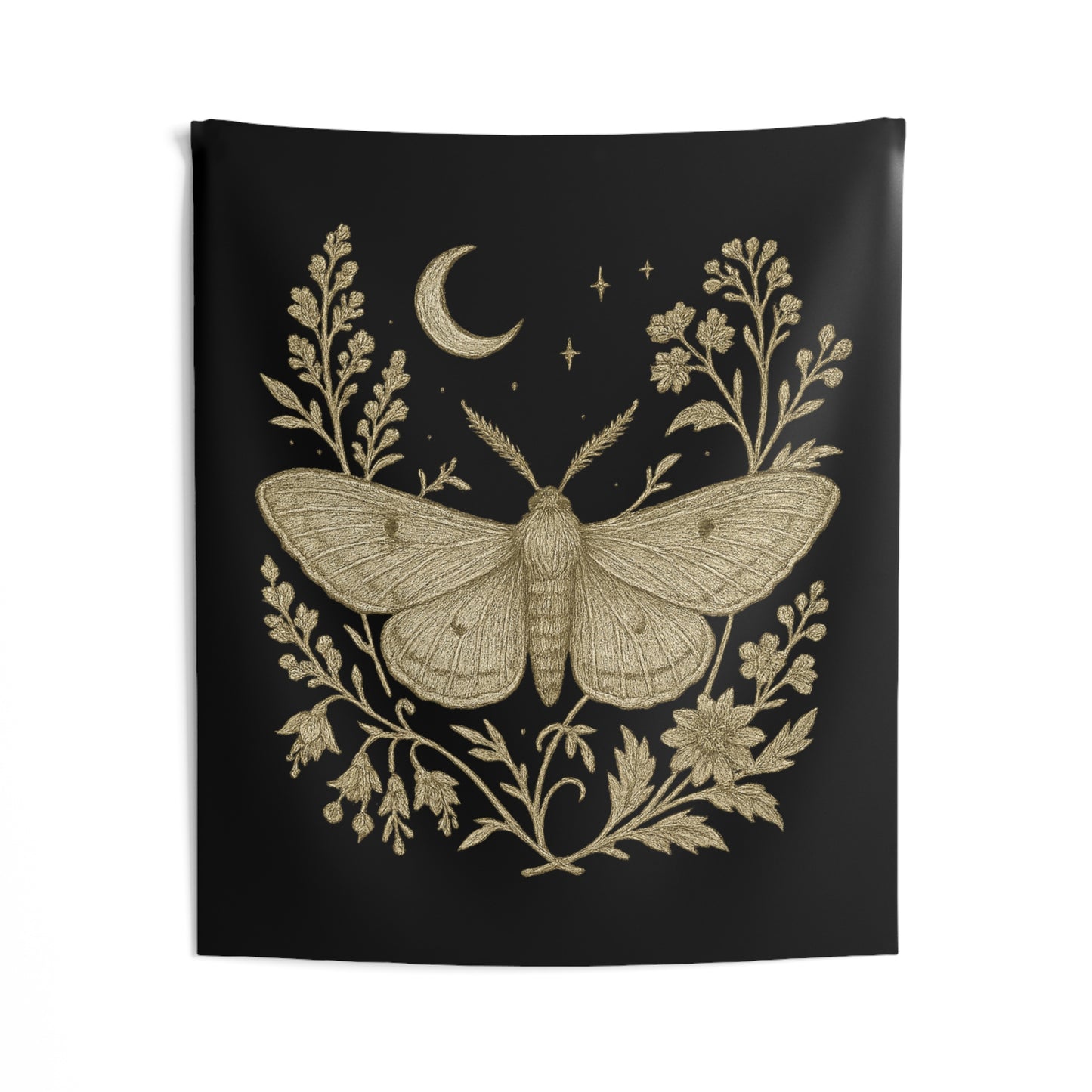 Golden Moth & Moon Tapestry – Appalachia After Dark Collection