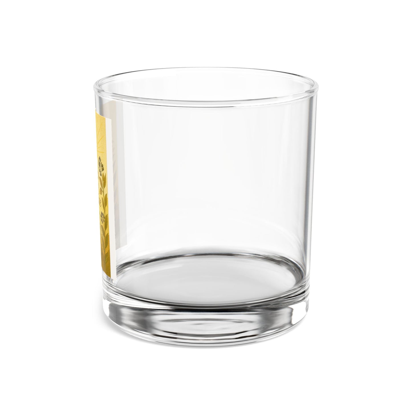Golden Taste of Sunshine Rocks Glass, 10oz | Ideal for Home Bar, Sun-themed Gift, Personal Use, Parties, Celebrations