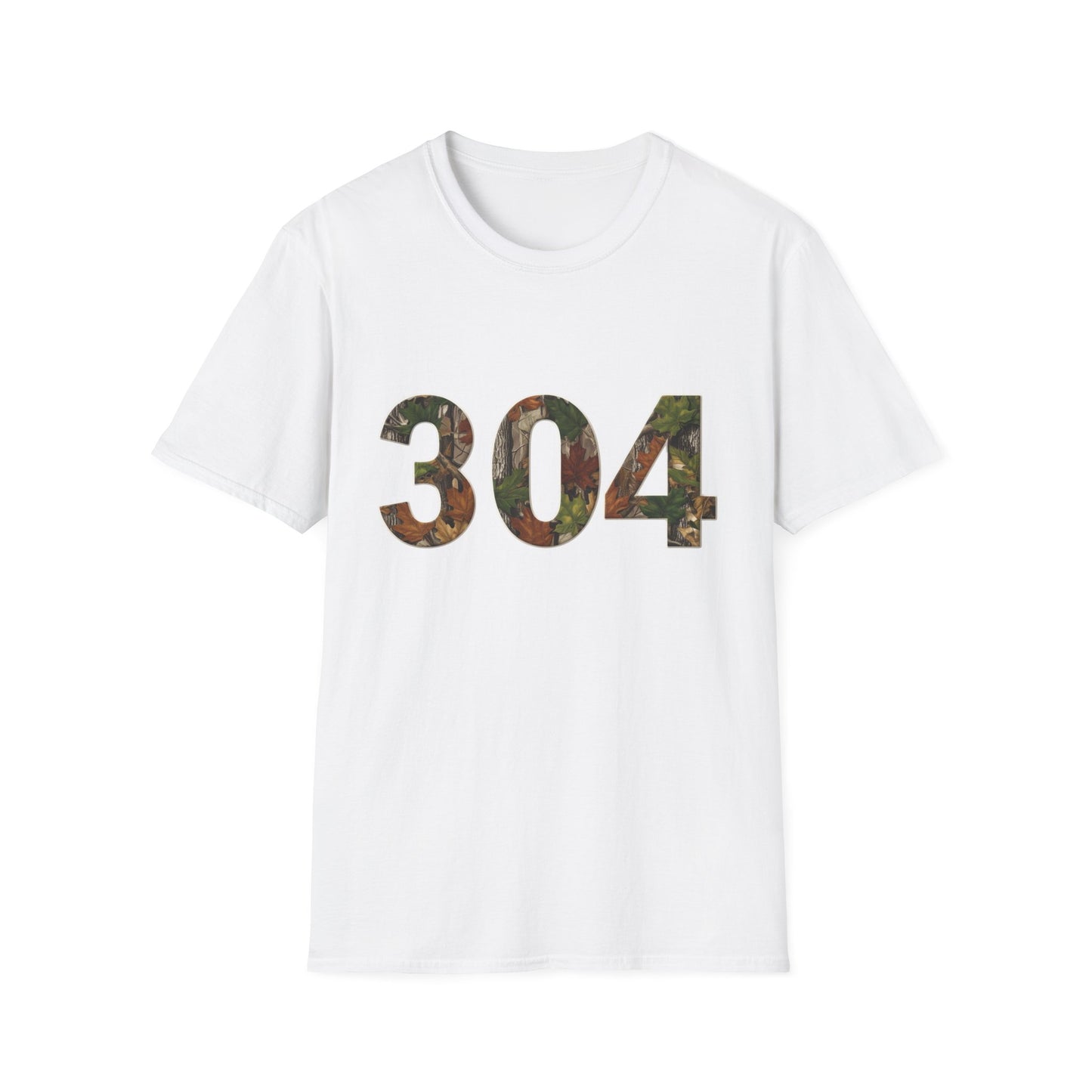 West Virginia Area Code Camo T-Shirt, WV Camo Tee, Mountain State Shirt, Appalachian Tee, 304 Area Code Shirt