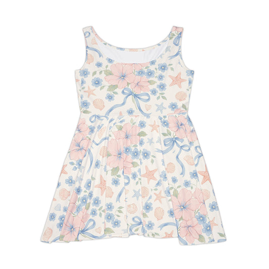 Seashell Serenade Coquette Skater Dress