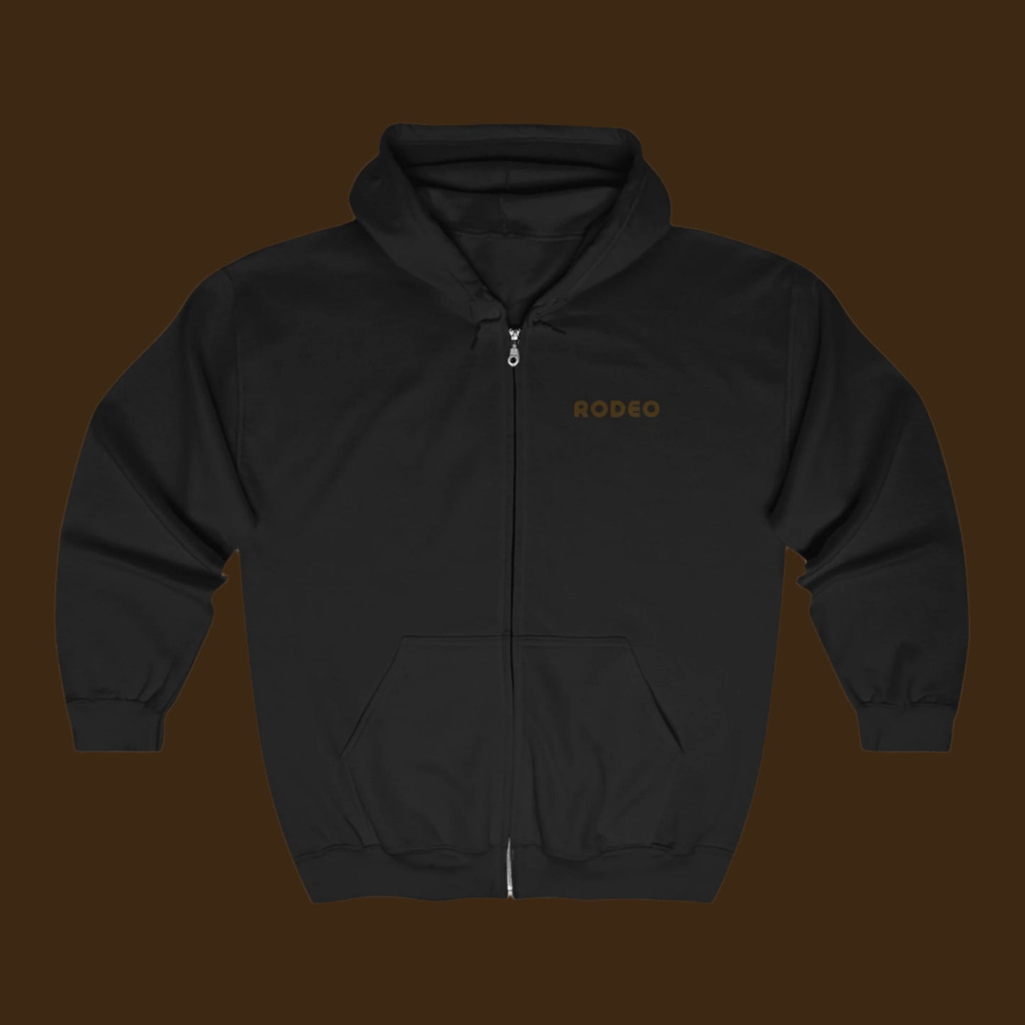 70's style Born to Buck Rodeo Country Western Hoodie, Unisex Heavy Blend Full Zip Hoodie - Stylish and Comfortable