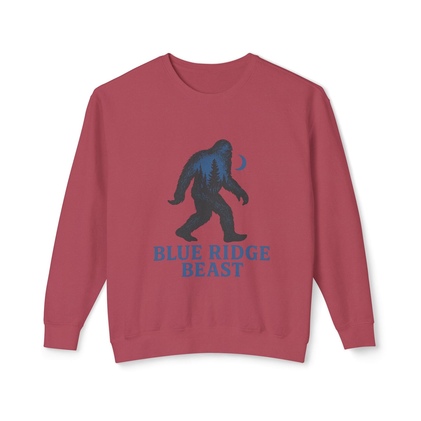 Blue Ridge Big foot Sweatshirt, Cozy Crewneck for Nature Lovers, Gift for Adventurers, Sasquatch Pullover for Outdoor Enthusiasts