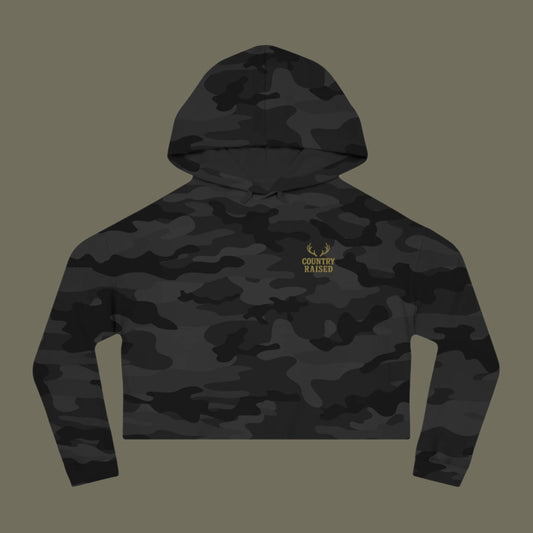 Camo Cropped Sweatshirt - Stylish Outdoor Apparel, Perfect for Casual Wear, Country Living, Gift for Her, Fall Fashion