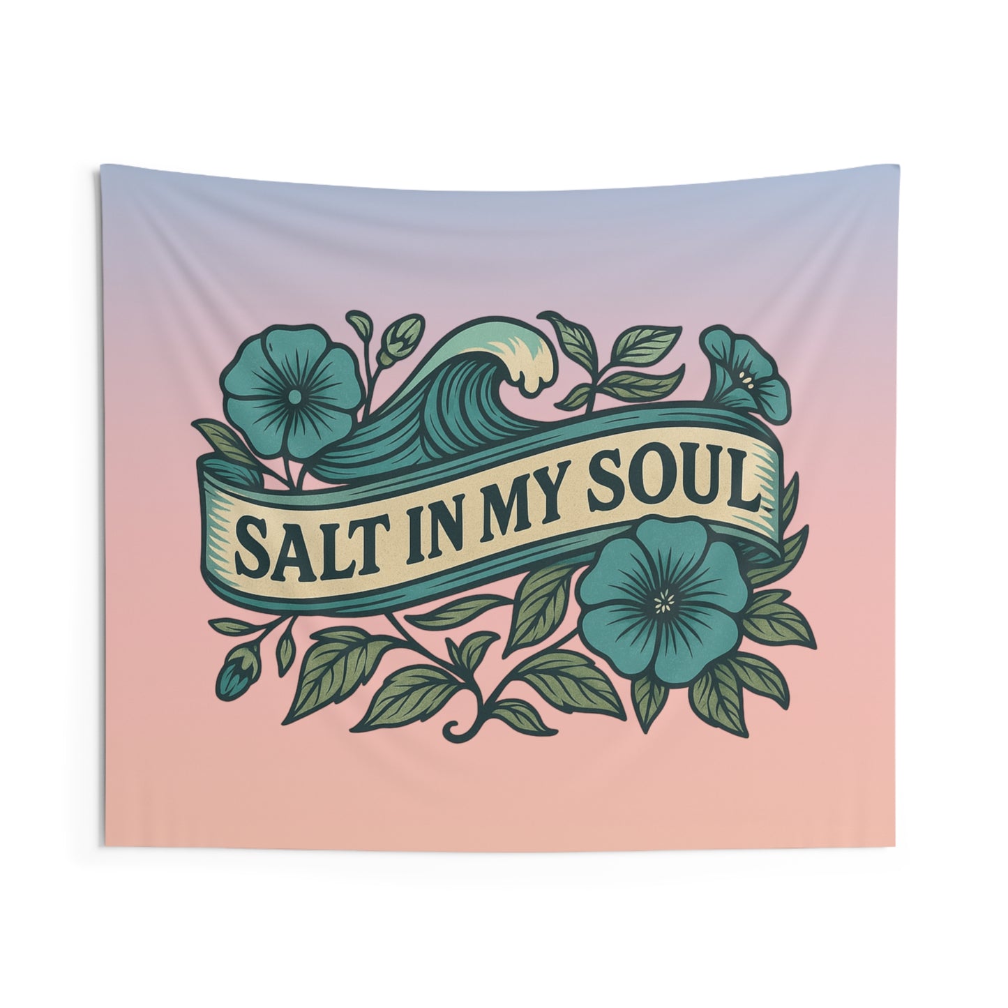 Salt in my Soul Beach Wall Tapestry