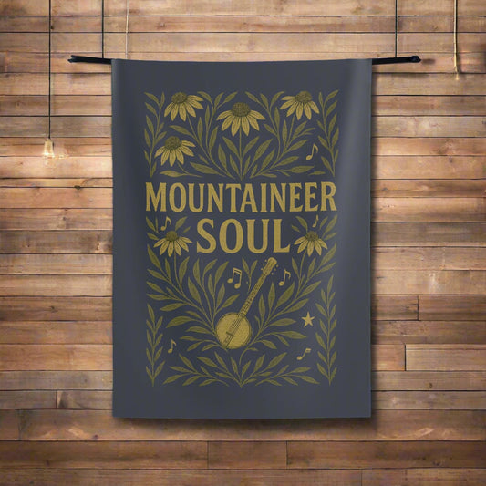 West Virginia Mountaineer Soul Tapestry for dorm room, frats or game day