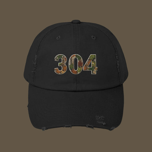 Camo Cap, West Virginia Hat, Distressed Baseball Cap, Unisex Trucker Hat, Vintage Style Dad Hat, Outdoor Camouflage Headwear