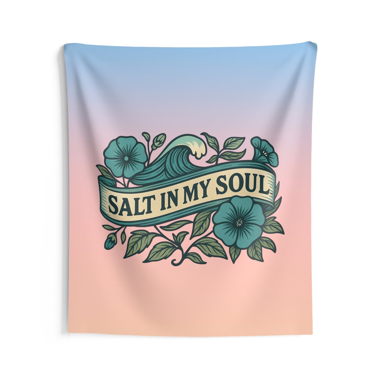 Salt in my Soul Beach Wall Tapestry