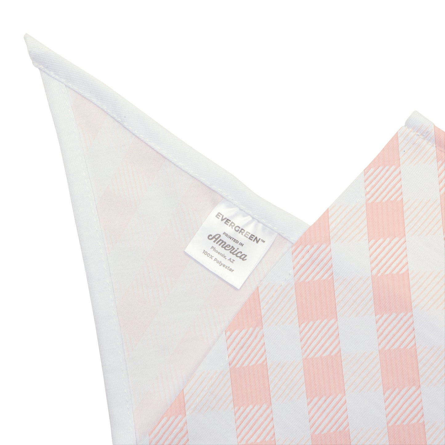Pink Gingham Dog Scarf – Classic Check Pet Bandana