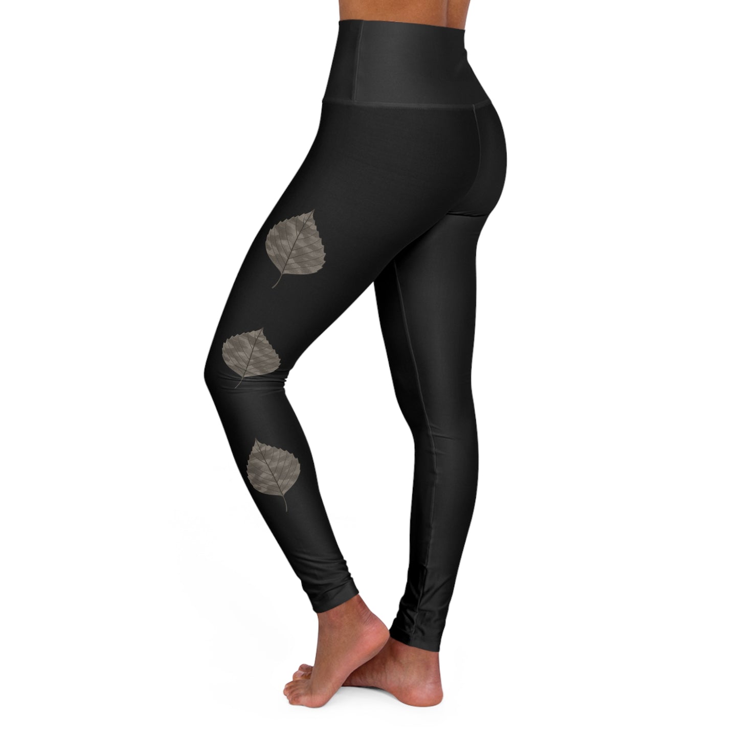 Whispering Aspen Leaf Leggings – Midnight | Wild Waters Collection