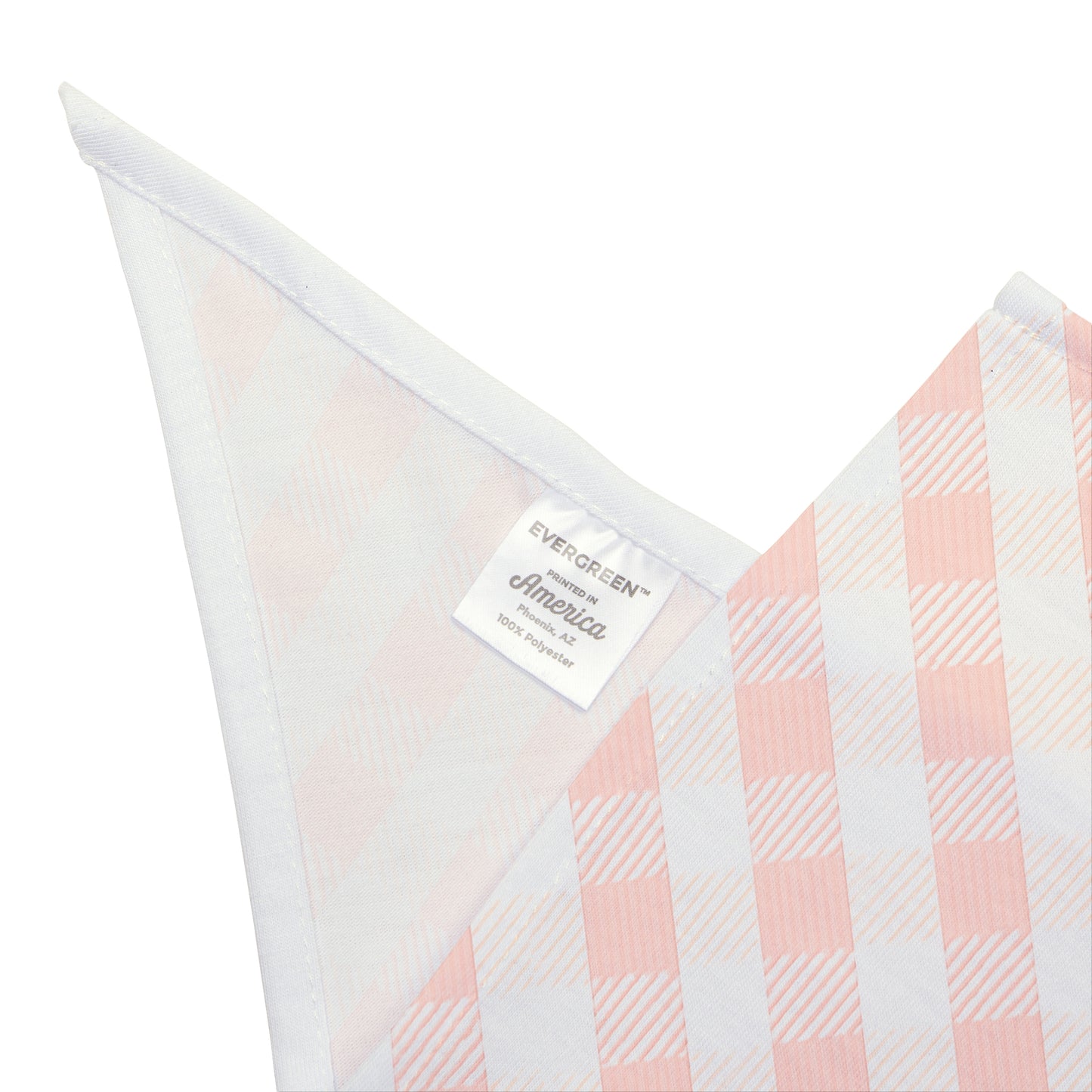 Pink Gingham Dog Scarf – Classic Check Pet Bandana