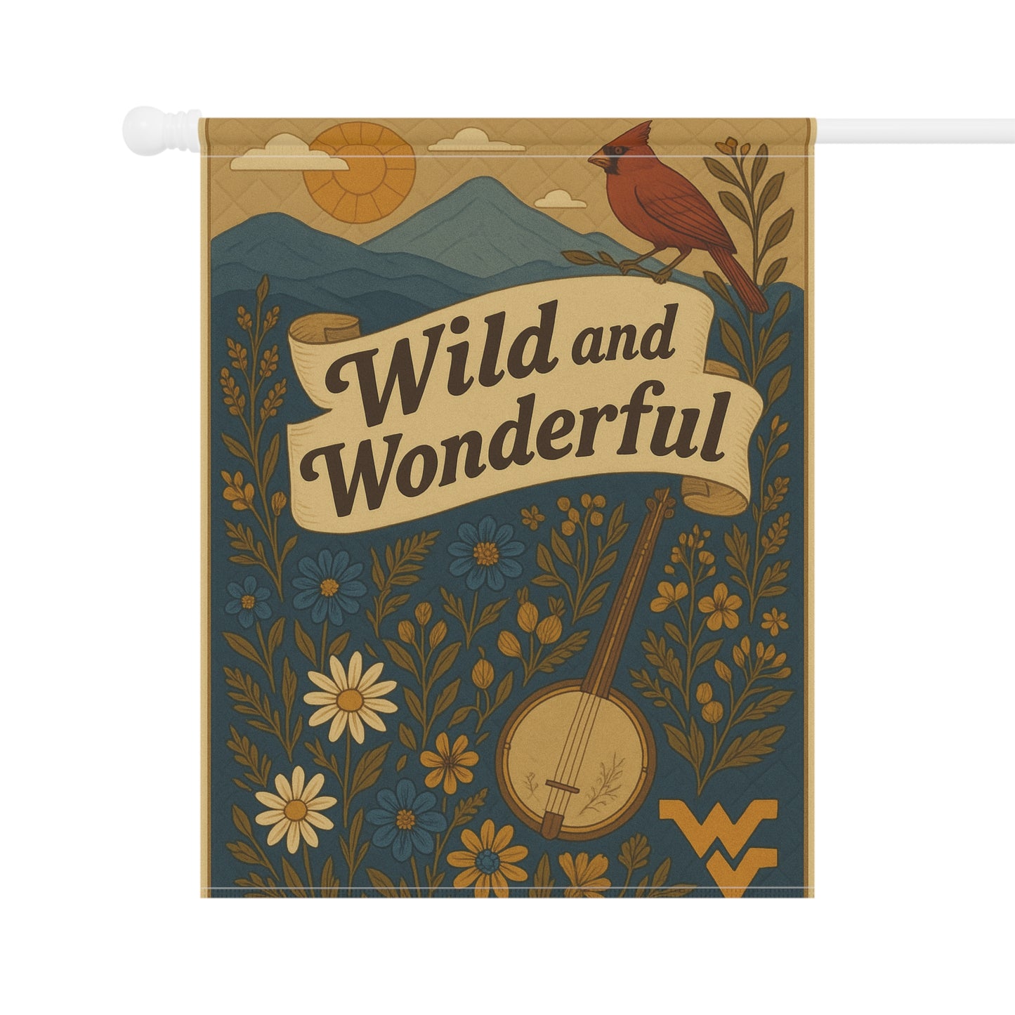 Wild & Wonderful WV Garden Flag š¦šæ | Cardinal Outdoor Decor