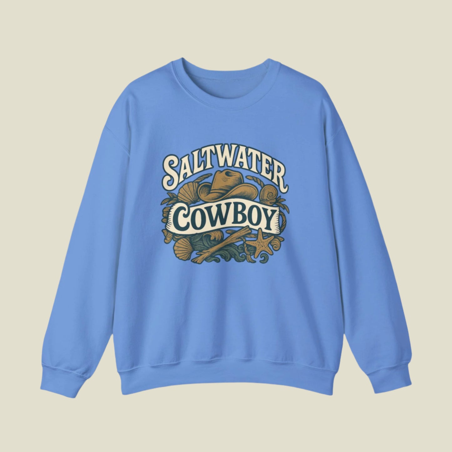 Saltwater Cowboy Beach Crewneck
