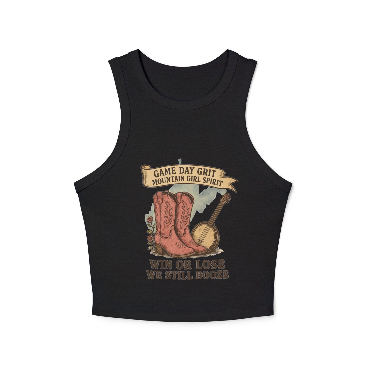 Win or Lose Gameday Grit 🟡 Racerback Tank | WV Tailgate Style