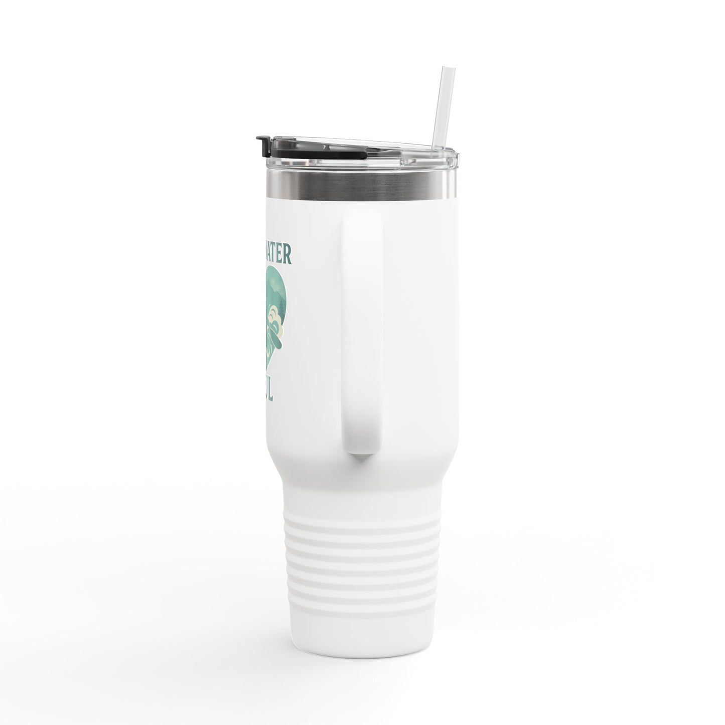 Insulated Travel Mug with Motivational Kayaking Design | Sporty Travel Coffee Cup, Adventure Mug, Outdoor Gift, Hydration Tumbler