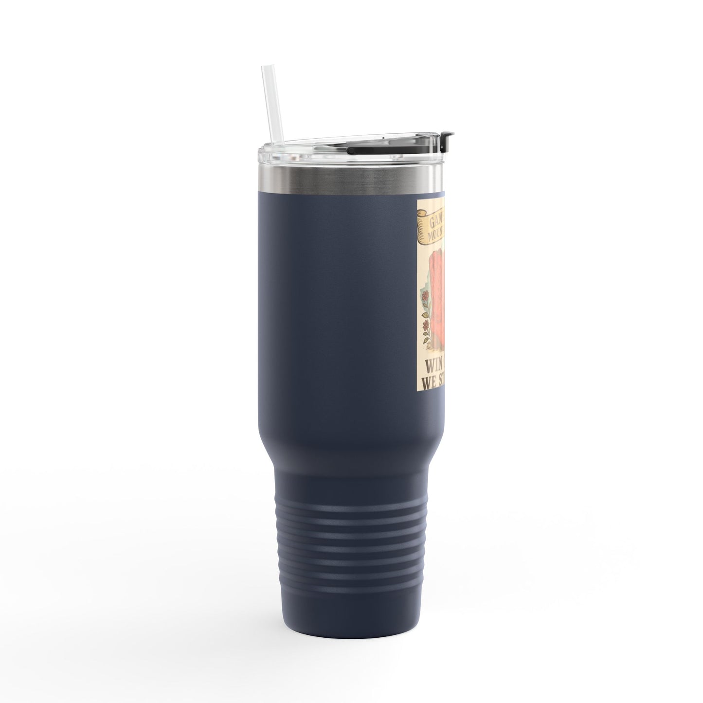Mountaineer Game day Insulated Travel Mug, 40oz | Travel Coffee Cup, Custom Tumbler, WVU Lover Gift, Tailgating Hydration, Adventure