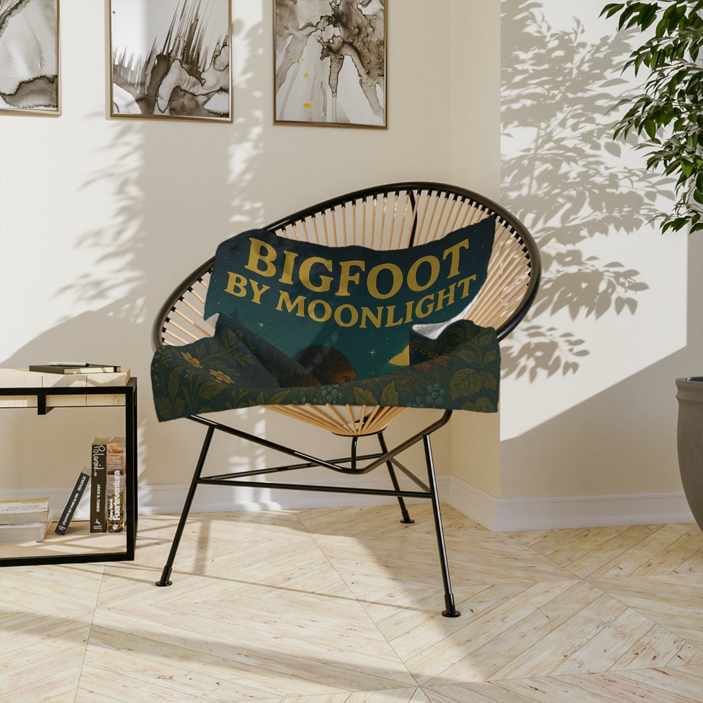 π§£ Bigfoot by Moonlight Blanket β Cozy Gift for Cryptid Lovers ππ¦Ά
