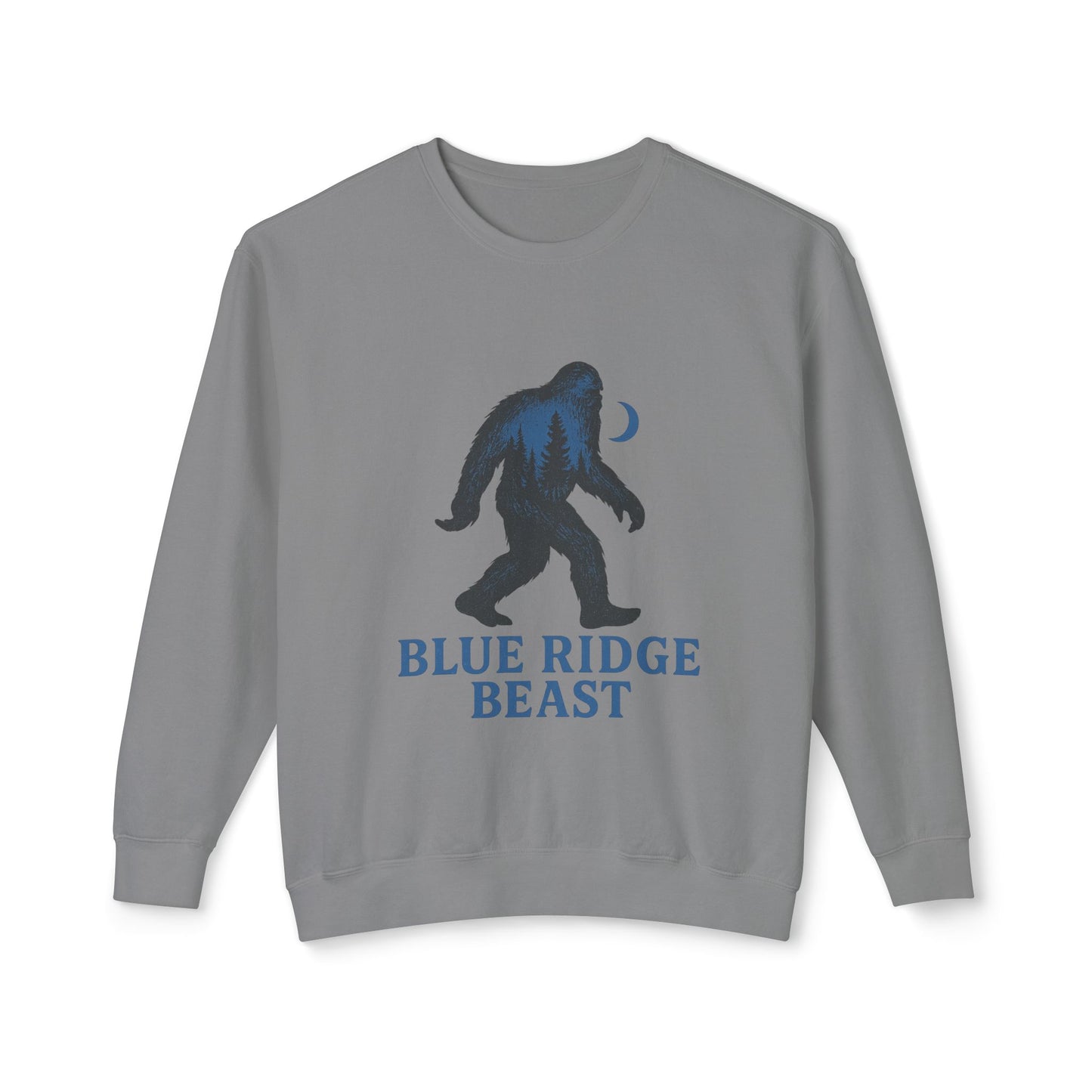 Blue Ridge Big foot Sweatshirt, Cozy Crewneck for Nature Lovers, Gift for Adventurers, Sasquatch Pullover for Outdoor Enthusiasts