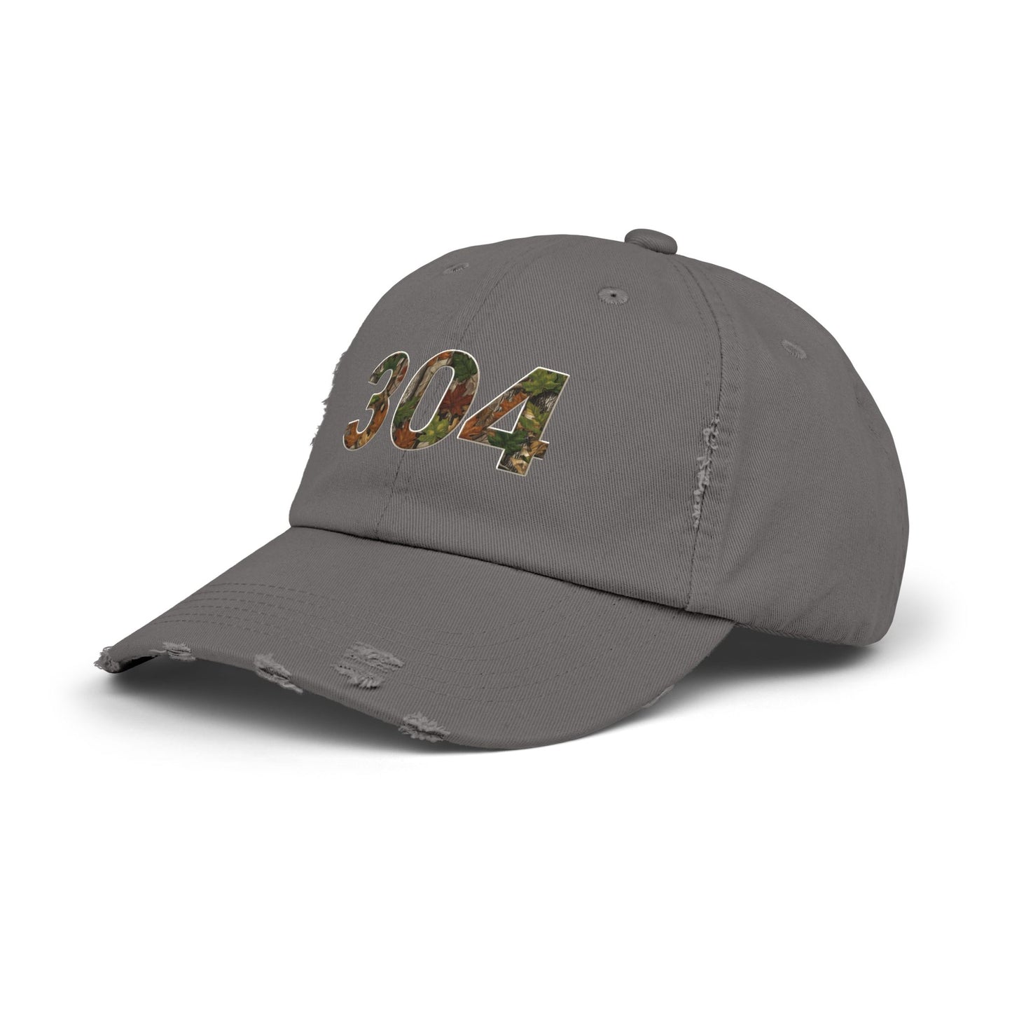Camo Cap, West Virginia Hat, Distressed Baseball Cap, Unisex Trucker Hat, Vintage Style Dad Hat, Outdoor Camouflage Headwear