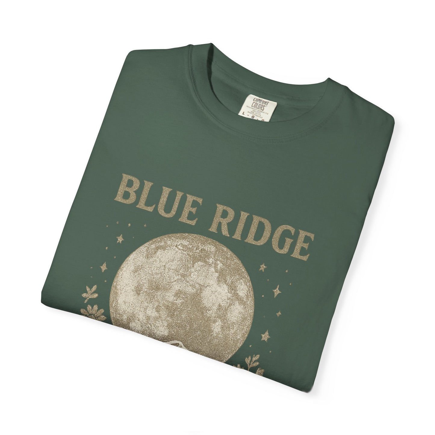 Blue Ridge Moon Celestial T-shirt, Mountain Sky Graphic Tee, Nature Lover Gift, Boho Shirt, Astronomy Top, Men Women Unisex Fashion