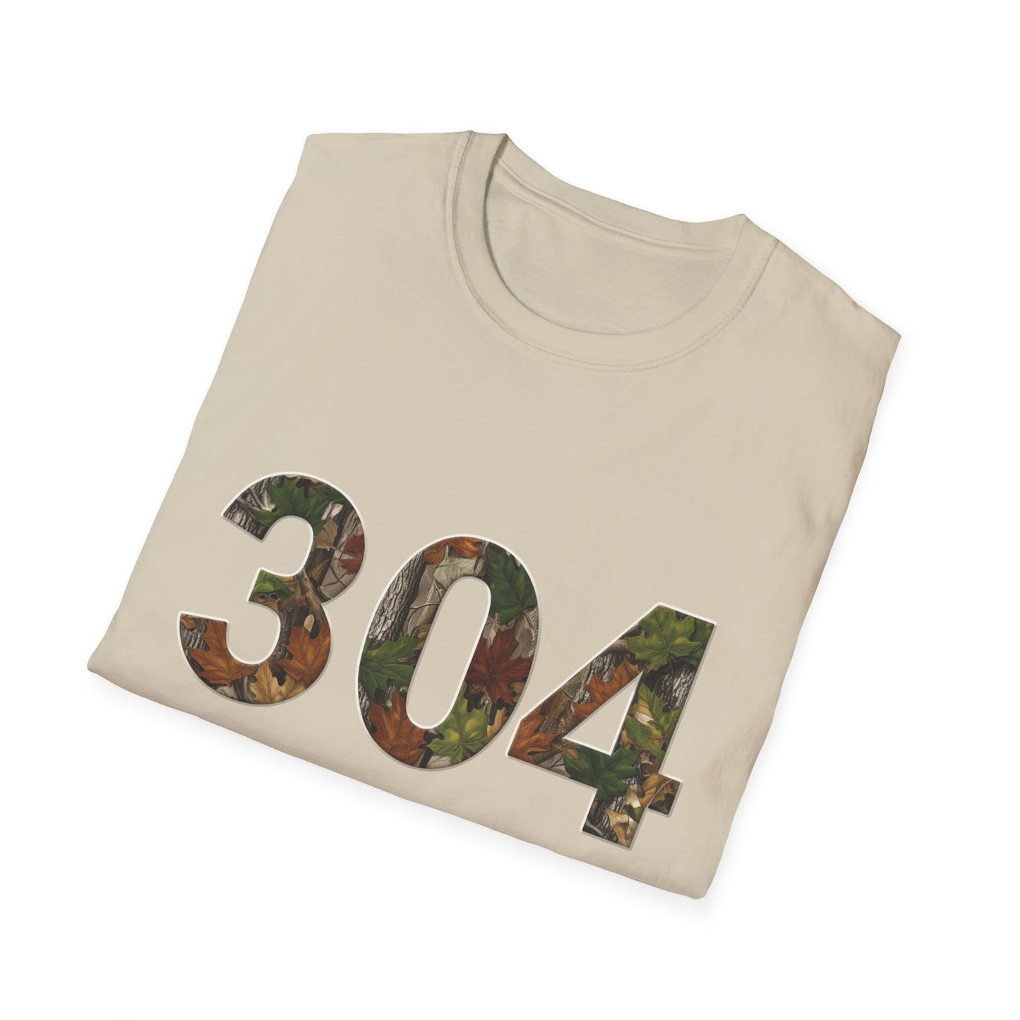 West Virginia Area Code Camo T-Shirt, WV Camo Tee, Mountain State Shirt, Appalachian Tee, 304 Area Code Shirt