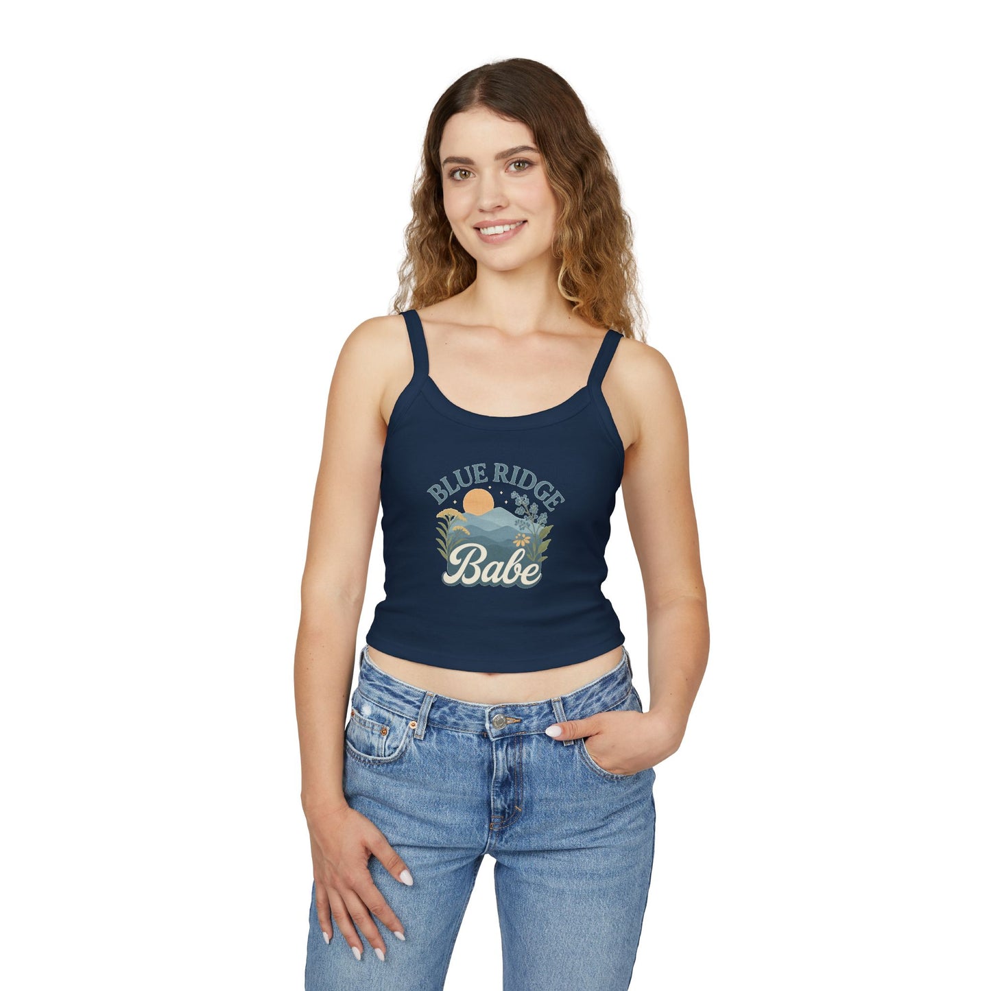 Blue Ridge Babe Spaghetti Strap Tank Top, Summer Shirt, Casual Top, Vacation Wear, Festival Outfit, Gift for Her