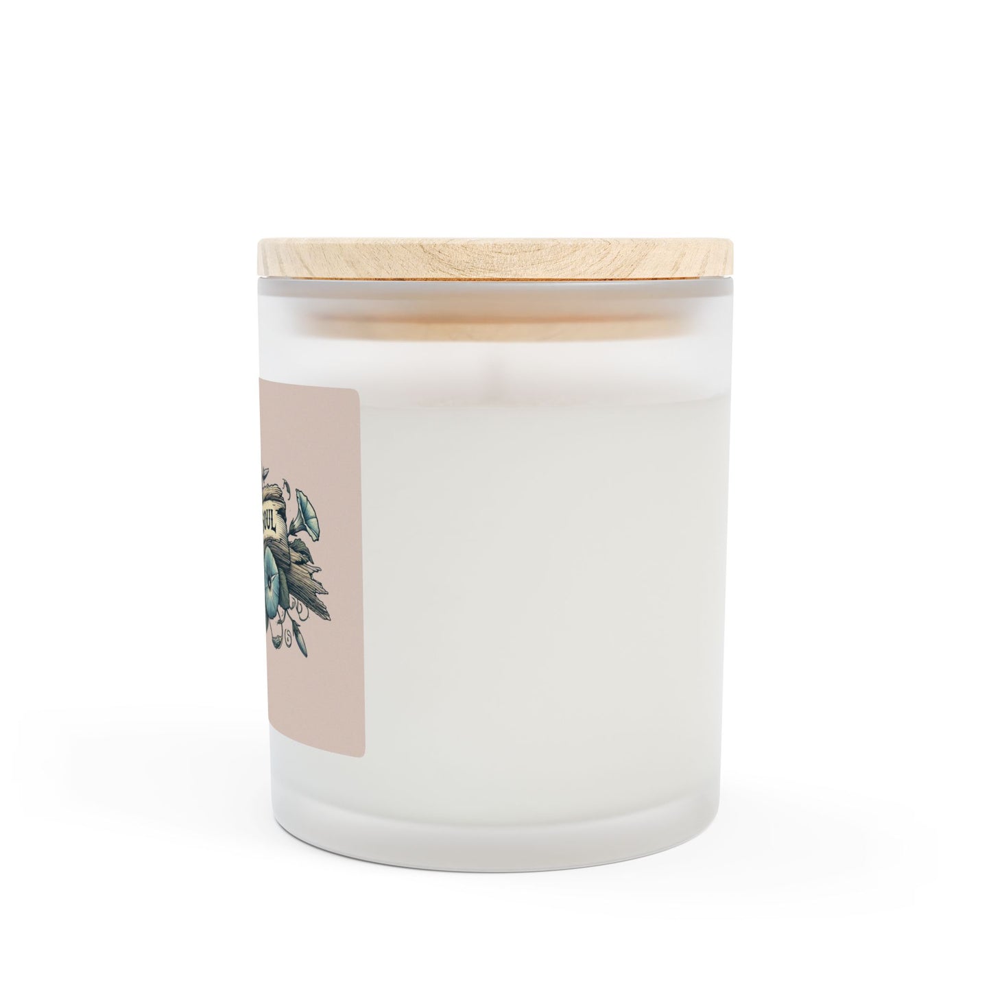 Driftwood Frosted Glass Candle | Salt in My Soul | Eco-Friendly Aromatherapy Decor for Spa, Home, Gifts, Self-Care, Rejuvenation
