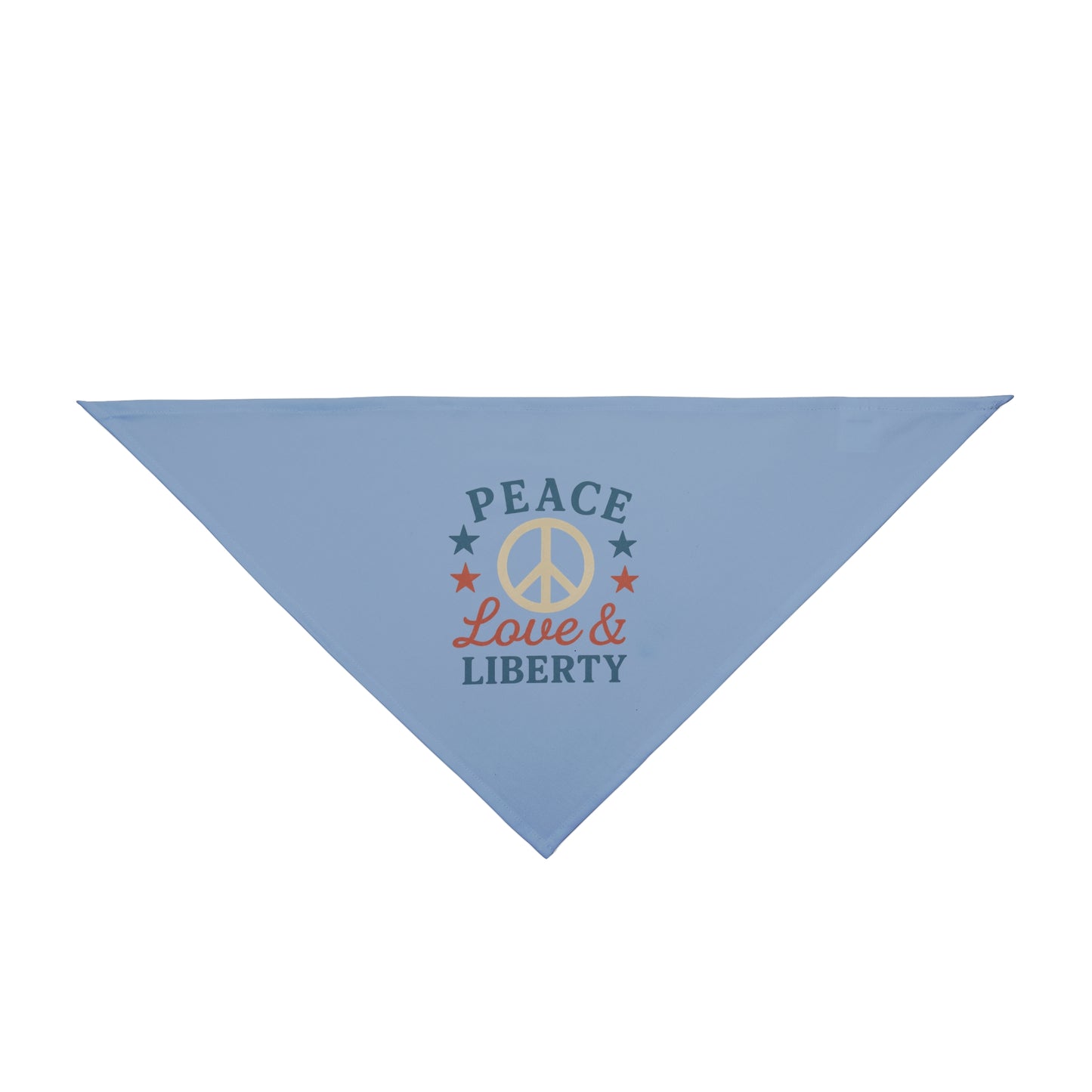 Peace, Love, Liberty β 4th of July Dog Bandana ππΎ