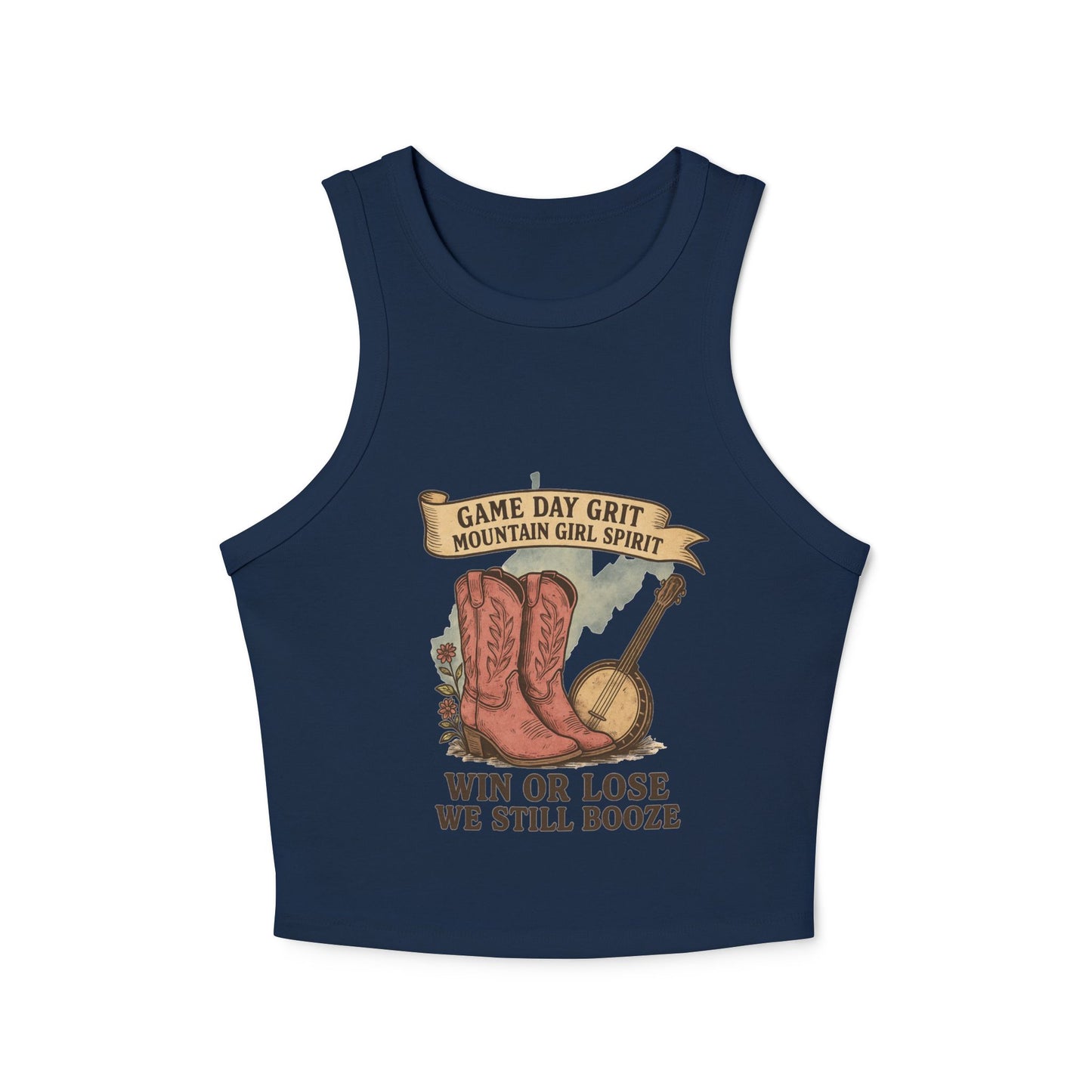 Win or Lose Gameday Grit 🟡 Racerback Tank | WV Tailgate Style