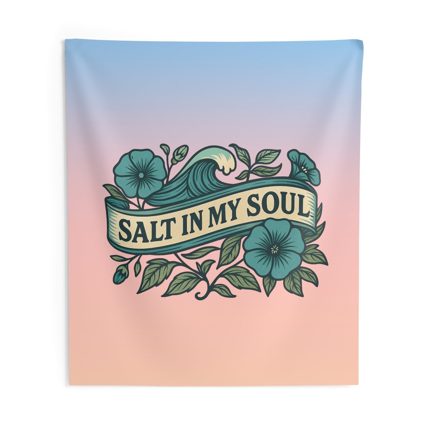 Salt in my Soul Beach Wall Tapestry