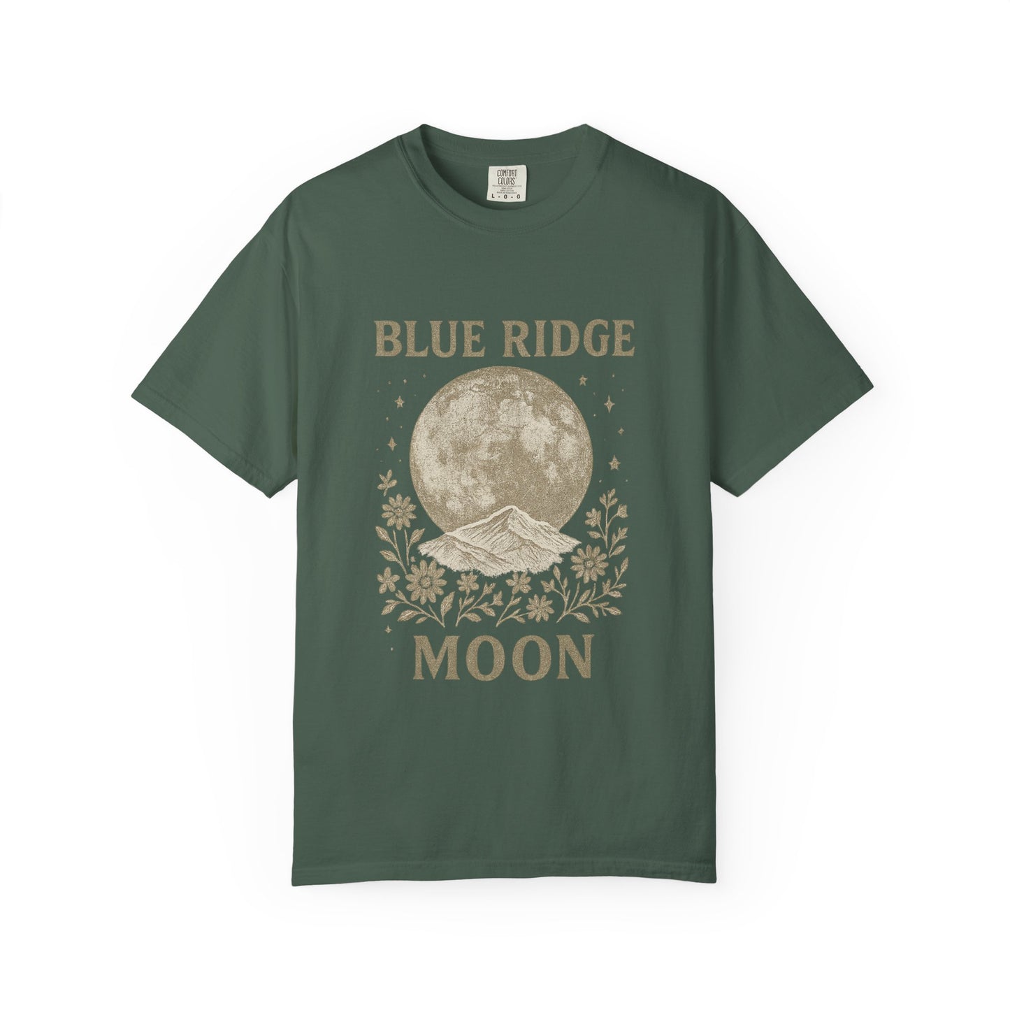 Blue Ridge Moon Celestial T-shirt, Mountain Sky Graphic Tee, Nature Lover Gift, Boho Shirt, Astronomy Top, Men Women Unisex Fashion