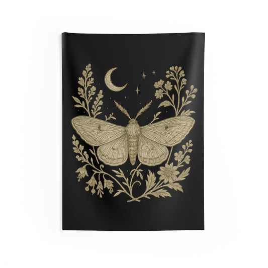 Golden Moth & Moon Tapestry – Appalachia After Dark Collection