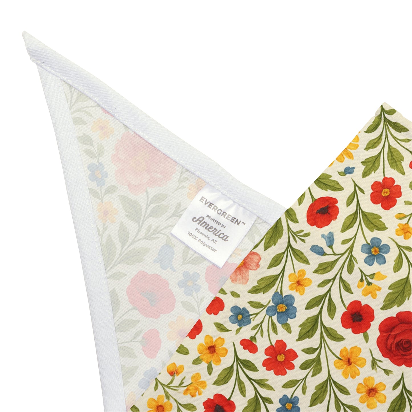 Wildflower Waltz Dog Scarf – Vintage Floral Pet Bandana