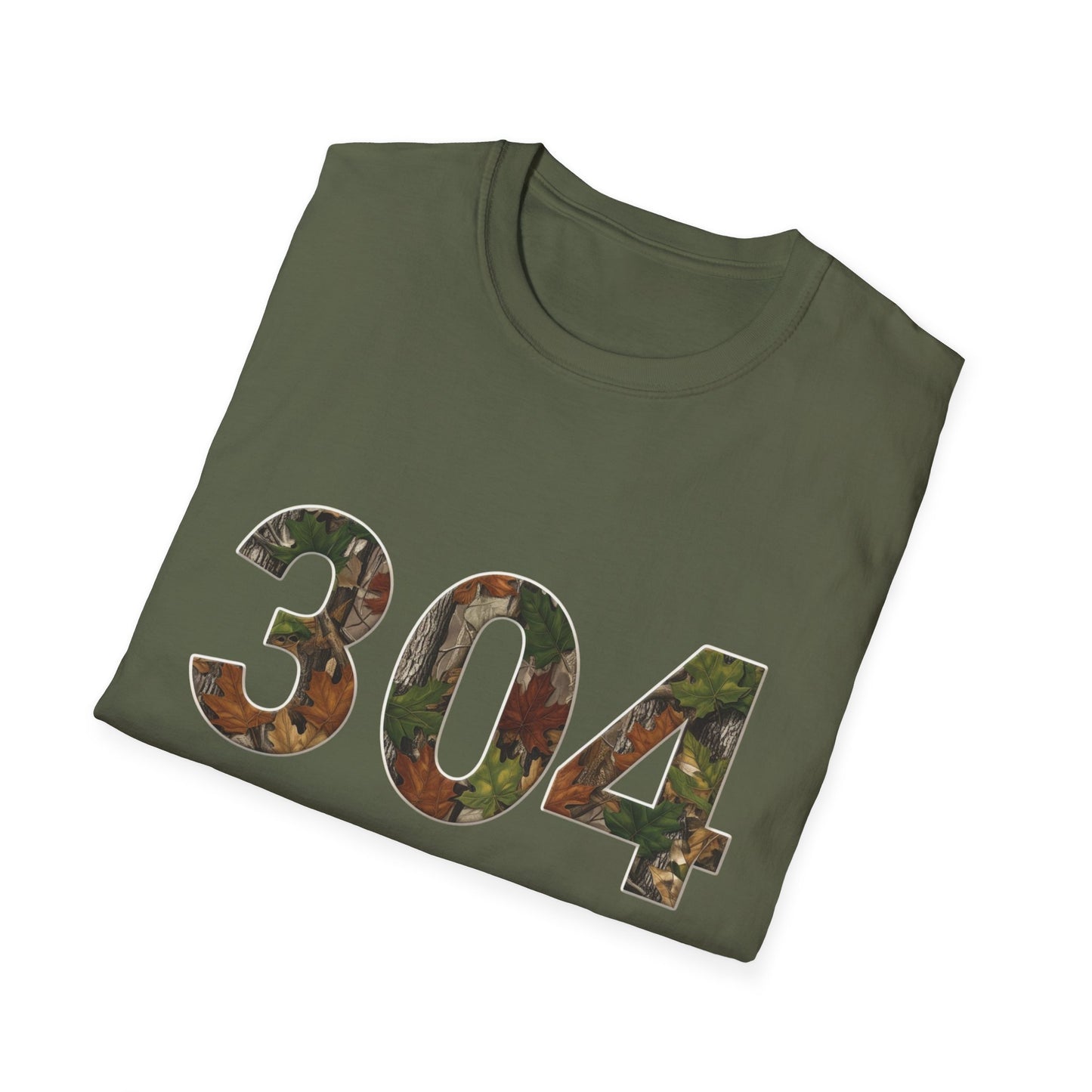 West Virginia Area Code Camo T-Shirt, WV Camo Tee, Mountain State Shirt, Appalachian Tee, 304 Area Code Shirt