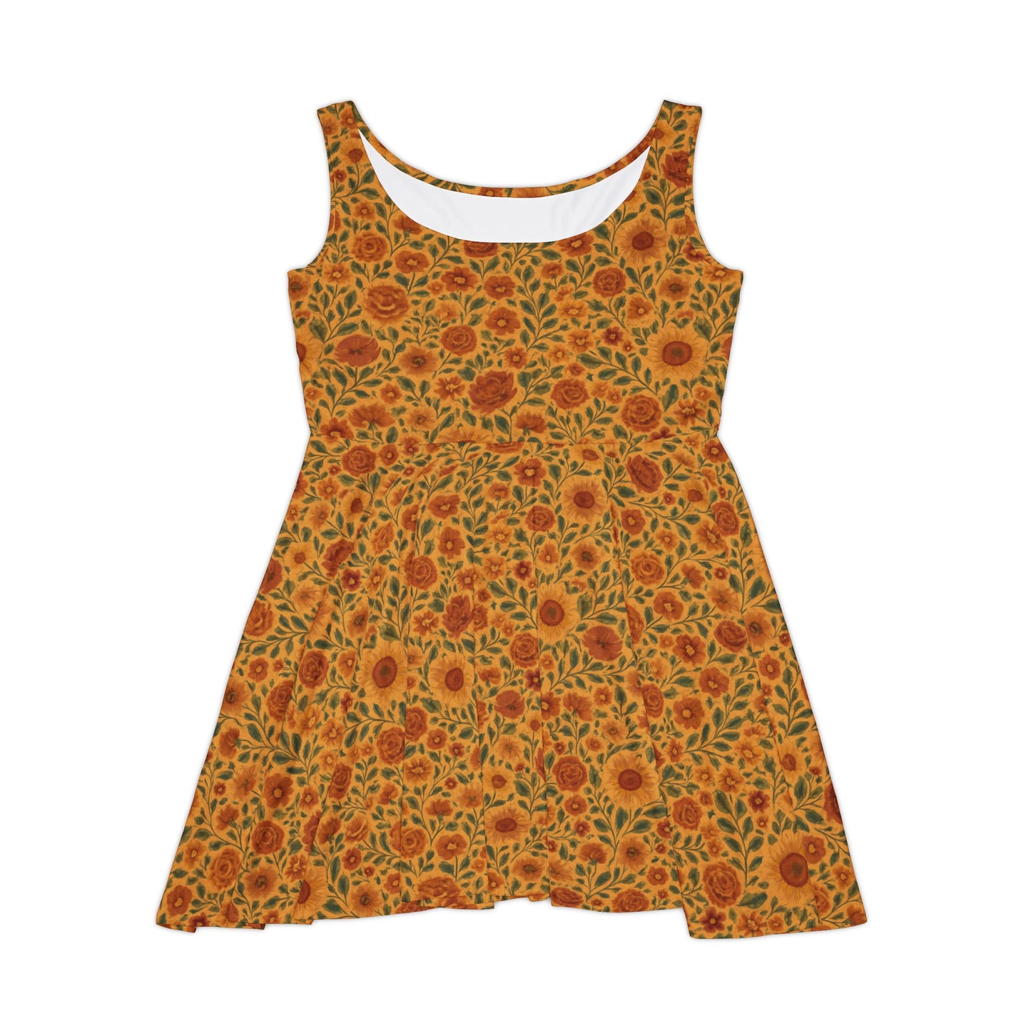 Sunflower Skater Dress – Golden Country Bloom