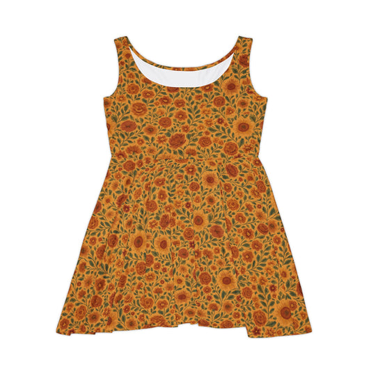 Sunflower Skater Dress – Golden Country Bloom