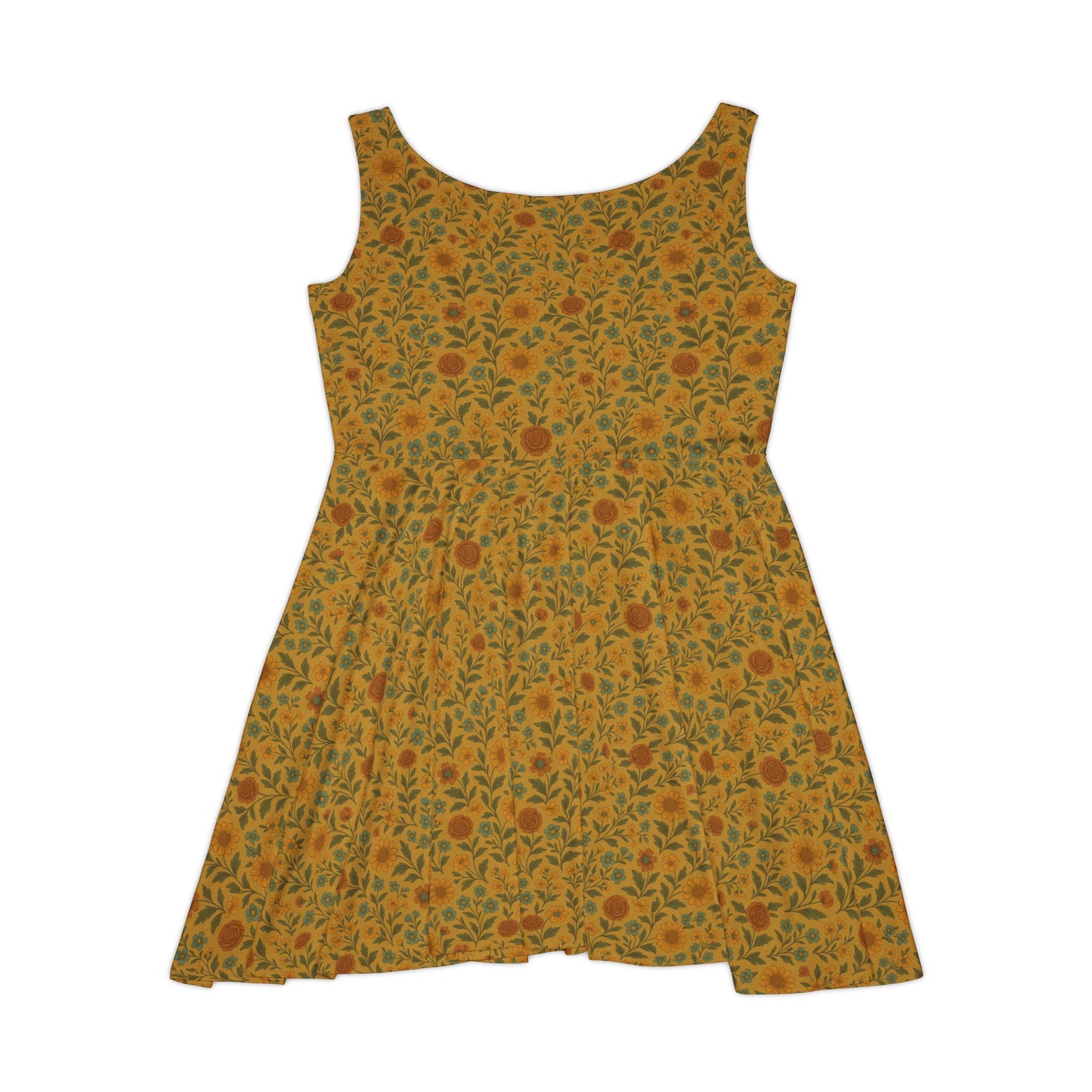 Sunflower Skater Dress – Late Summer Bloom