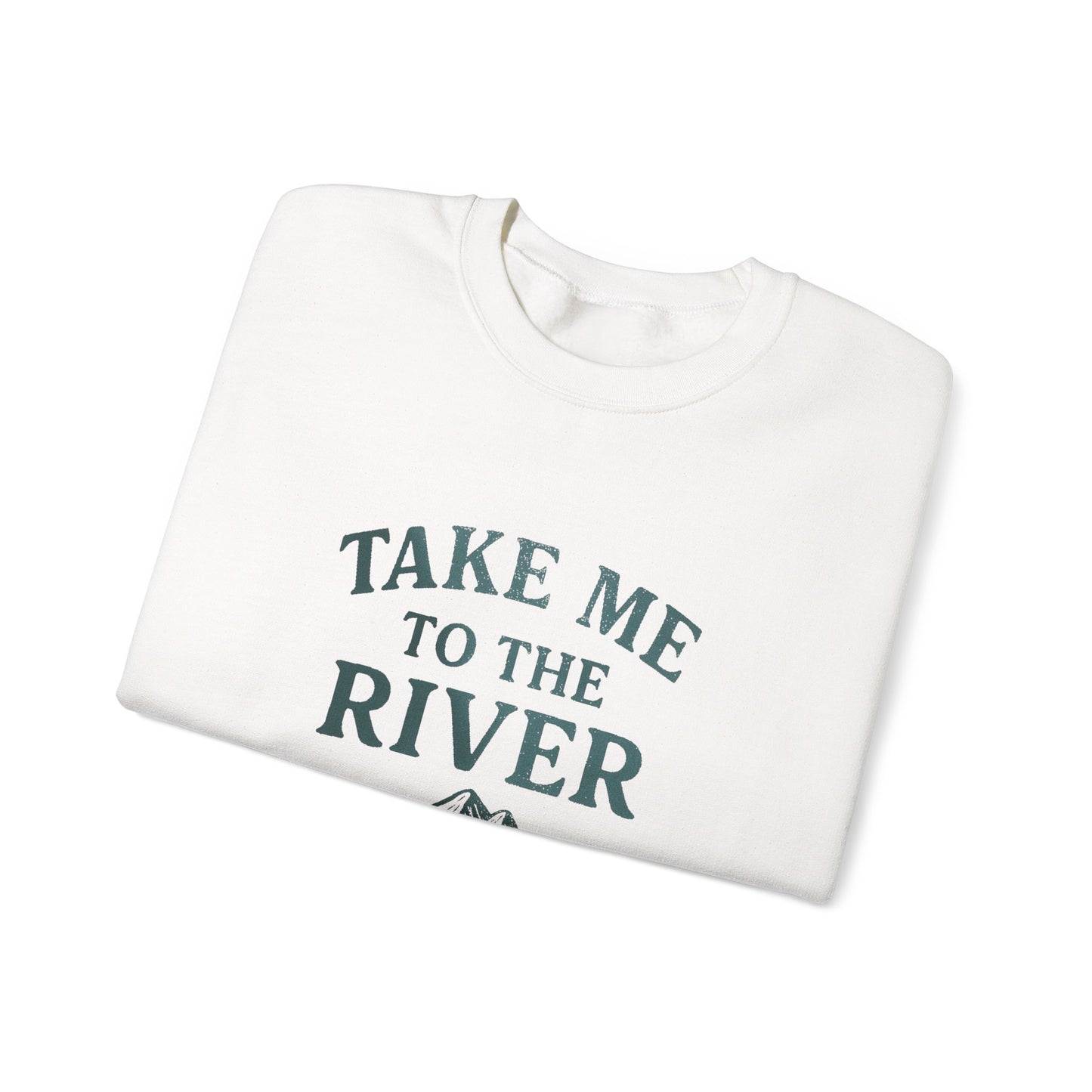 Vintage River Oversized Crewneck Sweatshirt, Retro Sweatshirt, Unisex Jumper, Cozy Pullover, River Lover Gift, Vintage Sweatshirt