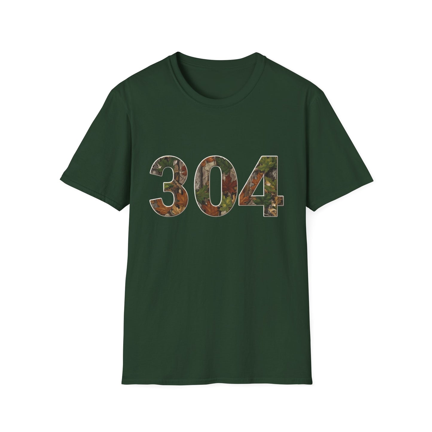 West Virginia Area Code Camo T-Shirt, WV Camo Tee, Mountain State Shirt, Appalachian Tee, 304 Area Code Shirt