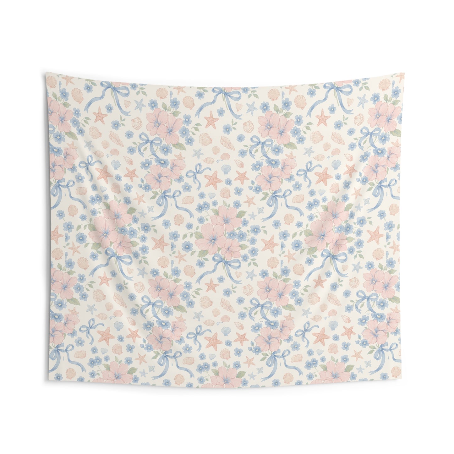 Seashell Serenade Beach Wall Tapestry