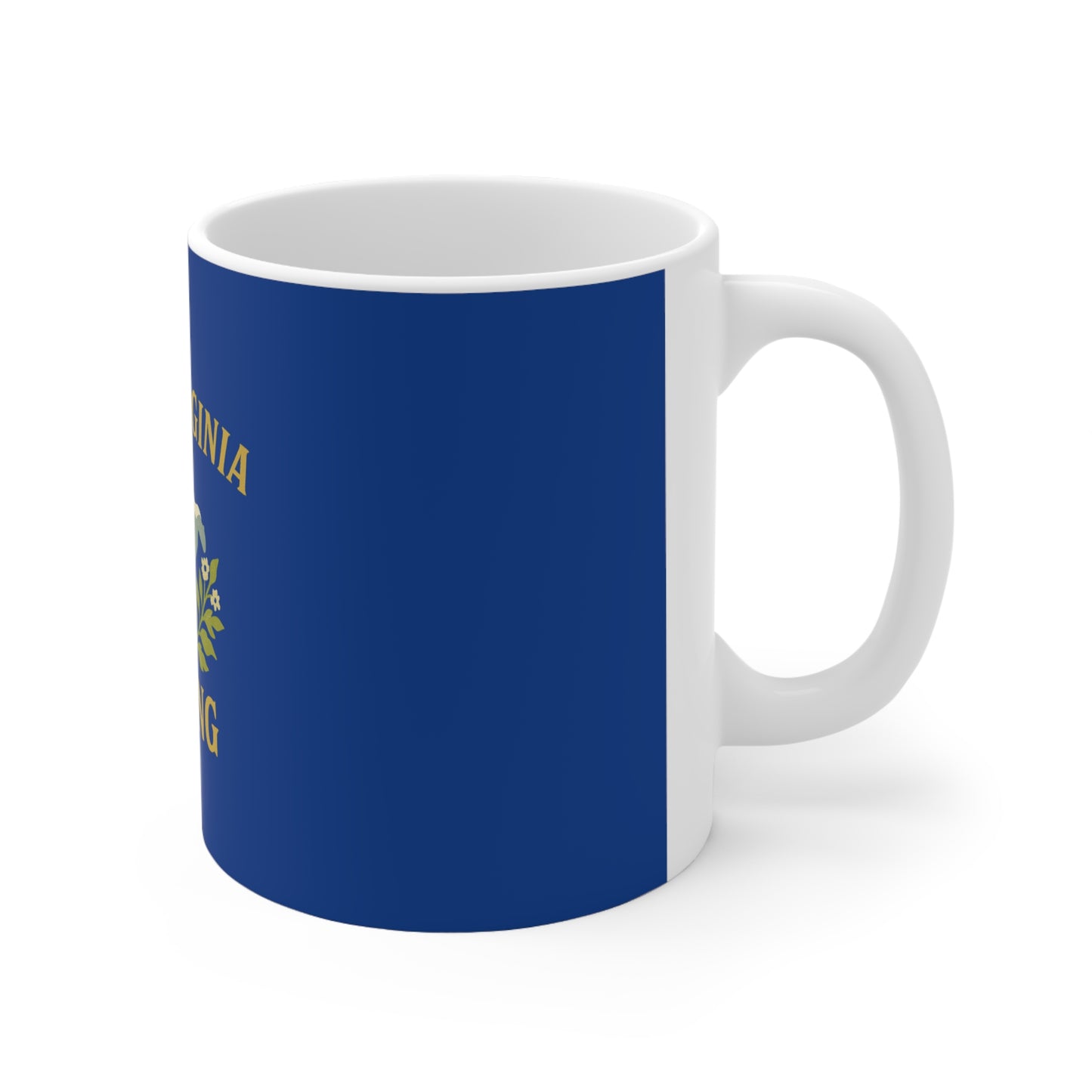 Coffee Mug, Mountain Strong West Virginia Ceramic Cup, 11oz 15oz Gift, Travel Tea Cup, Office Kitchen Decor, Unique Coffee Lover Gift