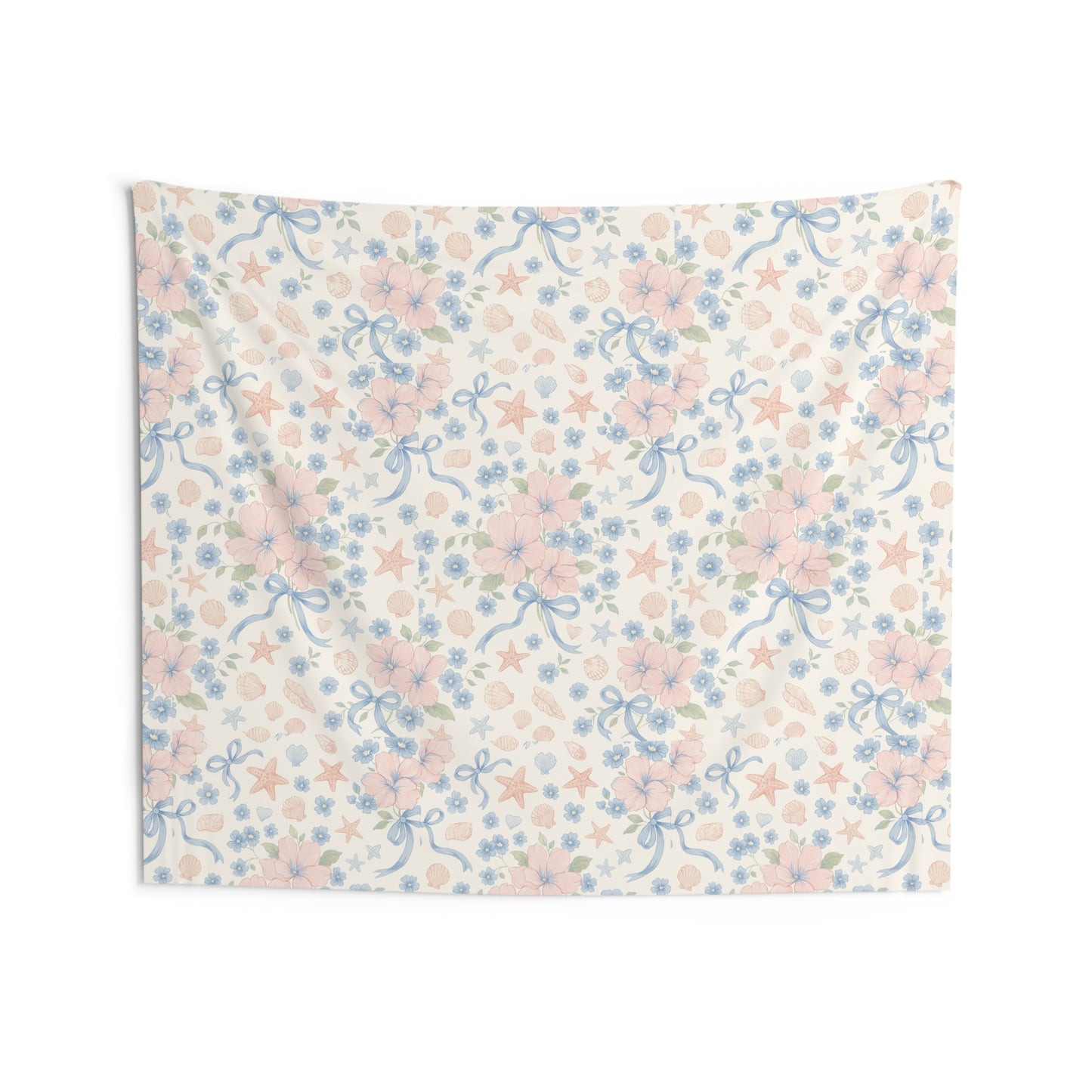 Seashell Serenade Beach Wall Tapestry