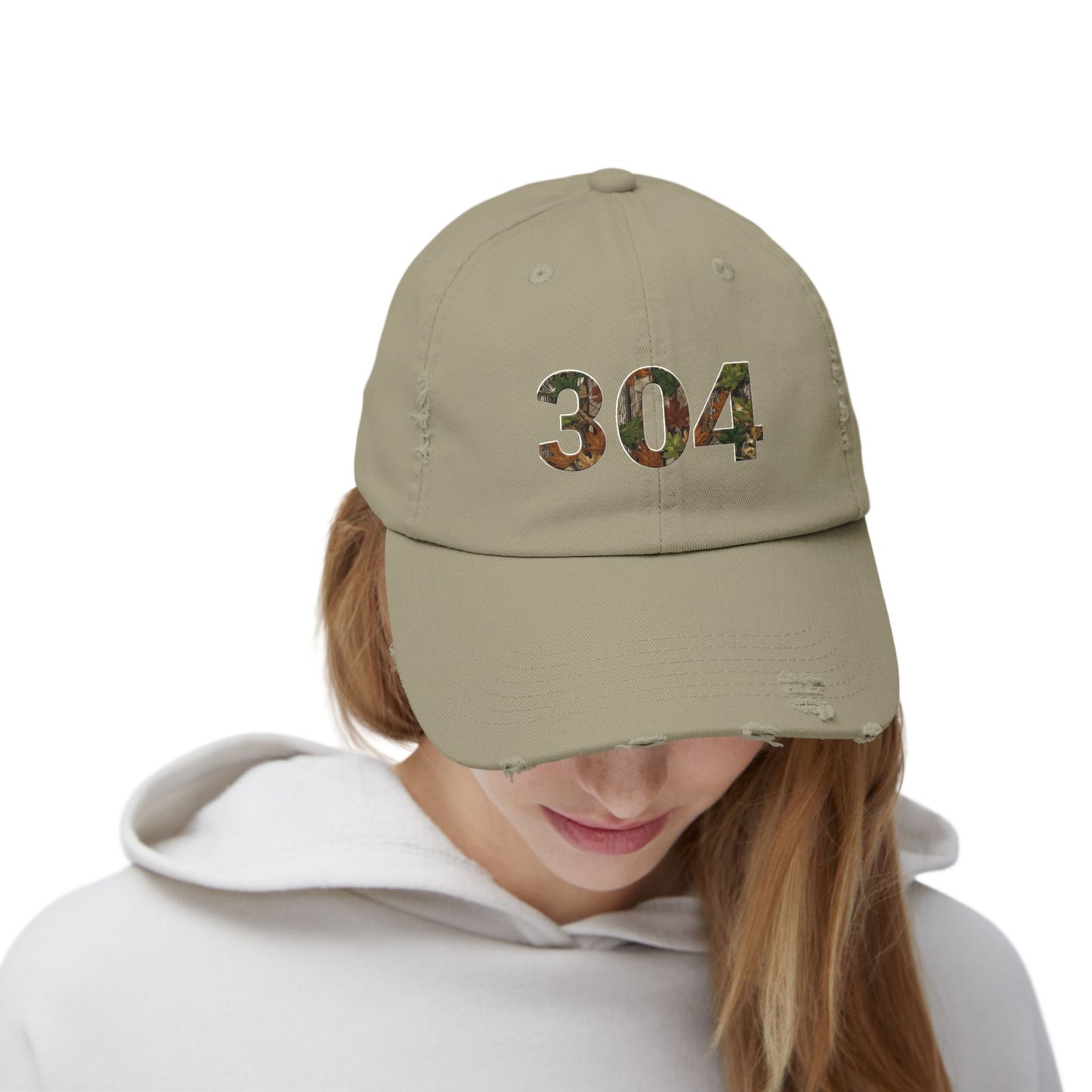 Camo Cap, West Virginia Hat, Distressed Baseball Cap, Unisex Trucker Hat, Vintage Style Dad Hat, Outdoor Camouflage Headwear