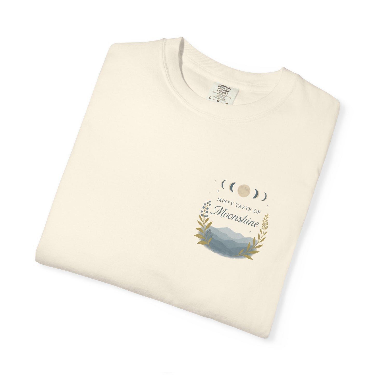 Misty taste of Moonshine, Country Roads WV, Moon phases t shirt in beautiful colors