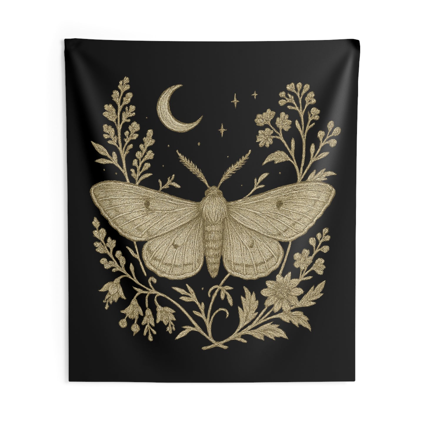 Golden Moth & Moon Tapestry – Appalachia After Dark Collection