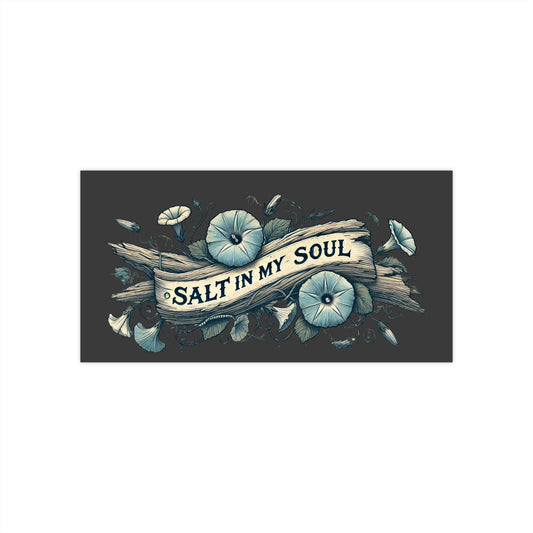 Ocean Vibes Bumper Stickers - Salt in my soul beach theme, car accessories, travel decor, coastal vibes, water sports decals