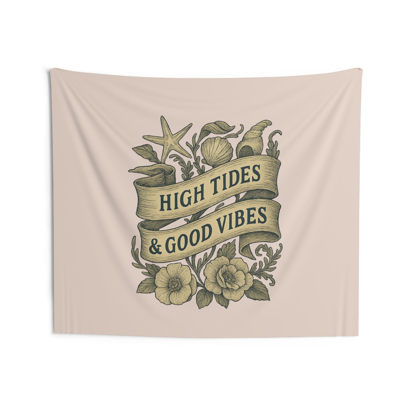 High Tides Beach Wall Tapestry- Beach Blanket or Throw